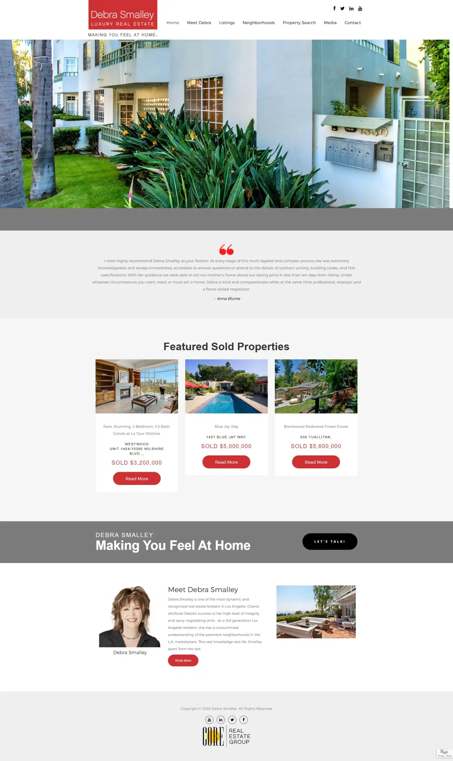 Debra Smalley _ Los Angeles Luxury Real Estate Agent